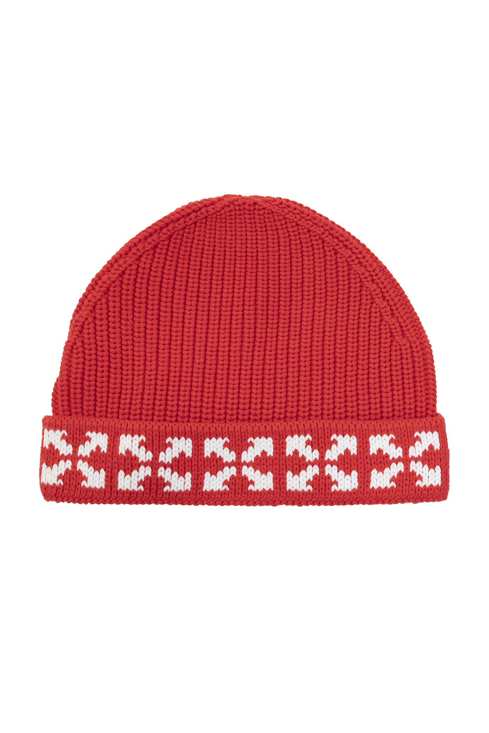 Off white red beanie best sale